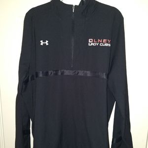 Under Armour Loose Hooded 1/4 Zip Pullover Jacket Women's sz XXL